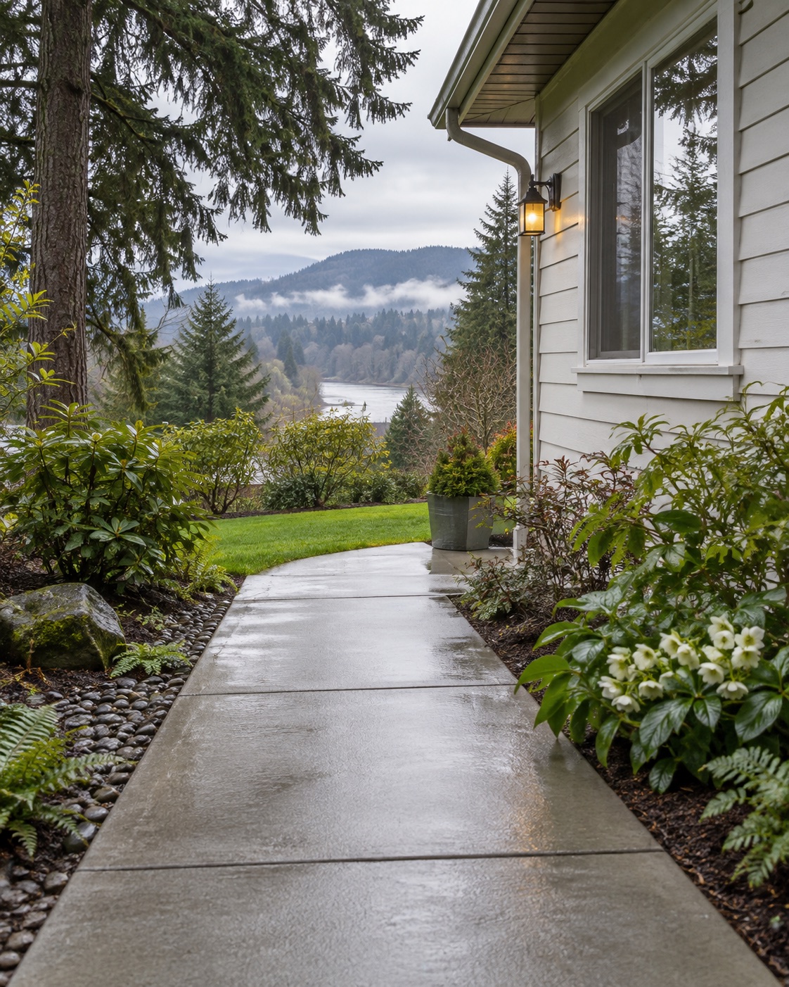 Clean residential exterior surface in a green setting near Woodland